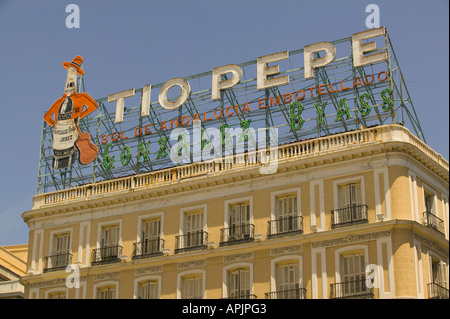 Plaza de la Puerta del Sol Madrid Spagna Foto Stock