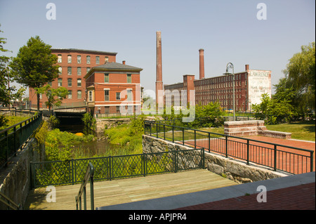 Mulini industriali Lowell Massachusetts Foto Stock