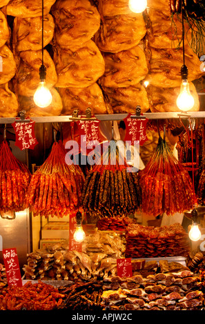 Cina cinese di Hong Kong Ristorante Anatra alla Pechinese pollo Foto Stock