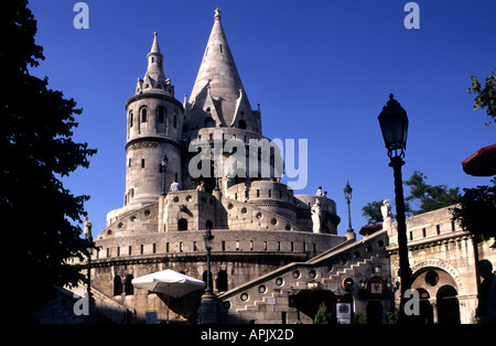 Budapest Bastione del Pescatore Castello torre di Ungheria Foto Stock