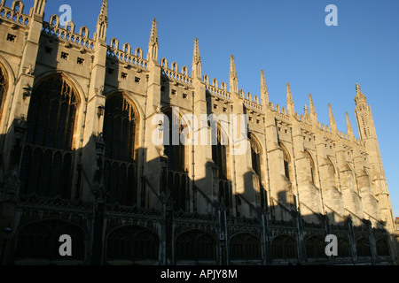 Il lato sud della Cappella del King's College di Cambridge Foto Stock