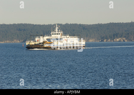 BC Ferries MV Quinsam traghetto per auto tra Gabriola Island e Nanimo della Columbia britannica in Canada Foto Stock