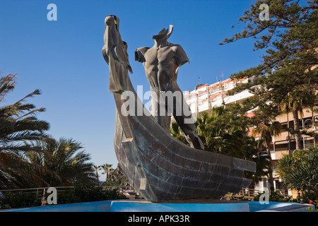 Almuñecar Costa Tropical in provincia di Granada Spagna Monumento ai Fenici Foto Stock