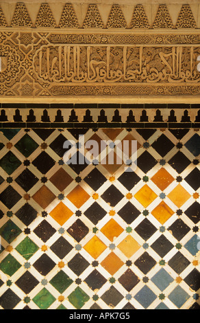 Corte di mirto, Palacio Nazaries, l'Alhambra di Granada, Andalusia, Spagna Foto Stock