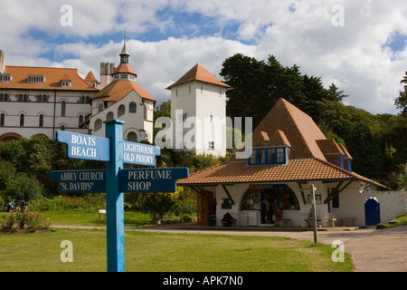 Il post office sull isola di Caldey in Pembrokeshire Wales Foto Stock