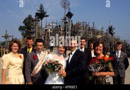 Collina delle Croci città di Siauliai in Lituania il matrimonio matrimonio matrimonio matrimonio Foto Stock