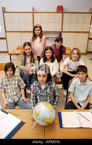 Gli studenti in aula Foto Stock