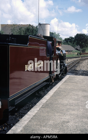 A scartamento ridotto locomotore Blickling Hall Bure Valley Railway Norfolk Foto Stock