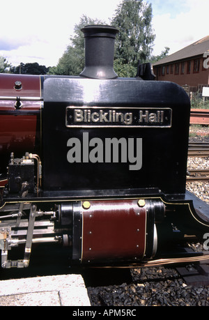 Ferrovia a scartamento ridotto locomotore Blickling Hall NORFOLK REGNO UNITO Foto Stock