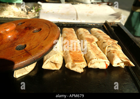 Shawerma giordani Döner Kebab food Foto Stock