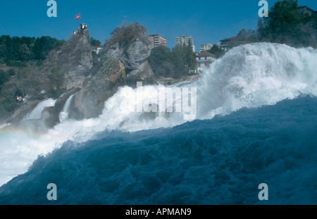Rhinefall a Sciaffusa svizzera Foto Stock