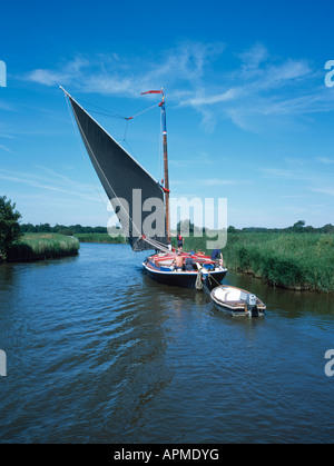 Wherry albion, Norfolk Broads, Inghilterra Foto Stock