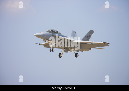 "Super Hornet' F18 F proveniente per atterrare a Farnborough 2006 Foto Stock
