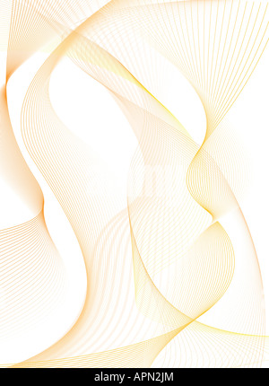 Sottile di colore arancione e bianco wave lo sfondo ideale per posizionare un testo su Foto Stock