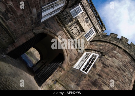 L'ingresso a Skipton Castle Yorkshire Dales Regno Unito 2007 Foto Stock