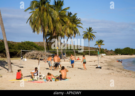 Cockleshell Bay , Turtle Beach di St Kitts nei Caraibi Foto Stock