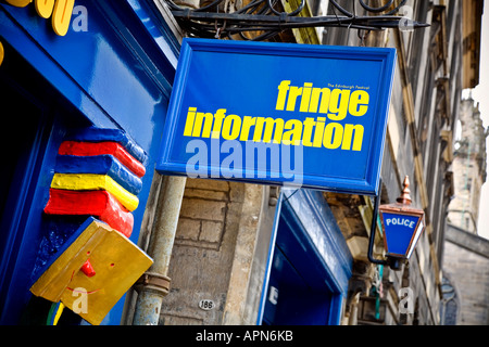 Fringe Box Office Royal Mile High Street Edinburgh Scozia Scotland Foto Stock