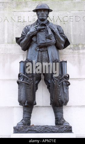 Detail from War Memorial at Hyde Park Corner London England Foto Stock