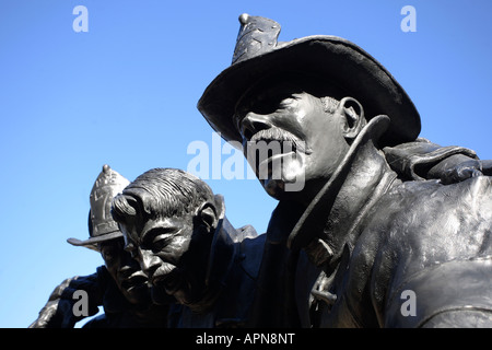 Vigili del Fuoco caduti Memorial. Albany, Albany County, nello Stato di New York, Stati Uniti d'America Foto Stock