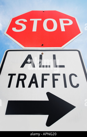 Segnaletica stradale Foto Stock