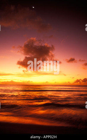 Tramonto sul mare Foto Stock