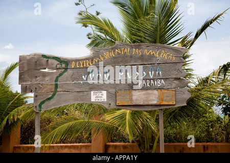 Ponta do Seixa, Joao Pessoa, Paraiba, Brasile Foto Stock