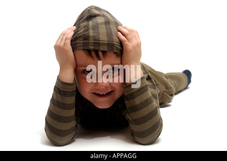 6-anno-vecchio ragazzo che indossa un cappello a cilindro, nostalgia Foto  stock - Alamy