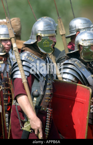 Romani renactors - il Ermine Street Guard Foto Stock