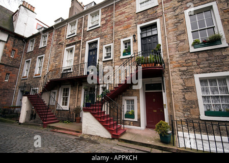 Ramsay Garden, Castlehill, Edimburgo, Città Vecchia, Scotland Regno Unito Foto Stock