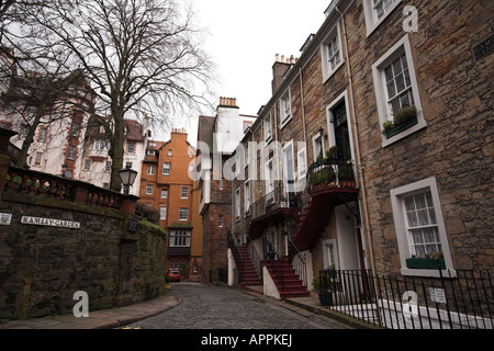 Ramsay Garden, Castlehill, Edimburgo, Città Vecchia, Scotland Regno Unito Foto Stock