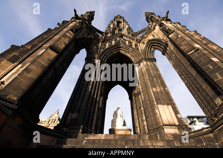 Il monumento di Scott, Edimburgo, Scozia, Regno Unito Foto Stock