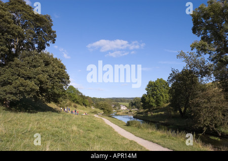 Bradford Dale, Youlgreave, Peak District, Derbyshire, England, Regno Unito Foto Stock