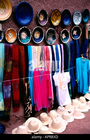 Marocco " Ait Benhaddou e' vicino a Ouarzazate, Atlante tourist shop Foto Stock