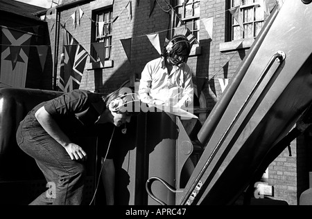 Ripresa la Arnold Bennett Clayhanger serie TV su ATV Elstree Studios backlot 1974 Foto Stock