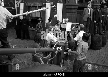 Ripresa la Arnold Bennett Clayhanger serie TV su ATV Elstree Studios backlot 1974 Foto Stock