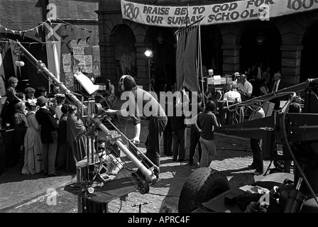 Ripresa la Arnold Bennett Clayhanger serie TV su ATV Elstree Studios backlot 1974 Foto Stock
