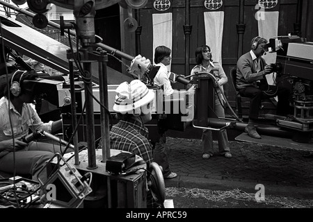 Ripresa la Arnold Bennett Clayhanger serie TV su ATV Elstree Studios backlot 1974 Foto Stock