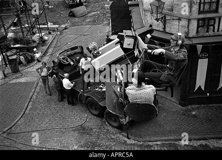 Ripresa la Arnold Bennett Clayhanger serie TV su ATV Elstree Studios backlot 1974 Foto Stock