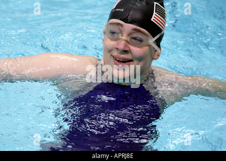 Il Paralympic World Cup 2005 Manchester Aquatics Centre Beth Kolbe STATI UNITI D'AMERICA Foto Stock