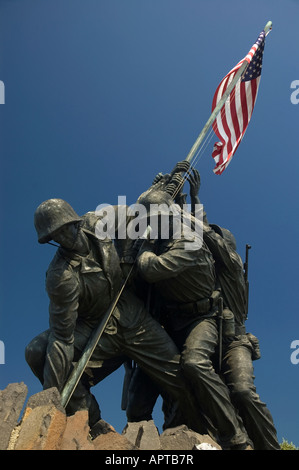 Marine Corps War Memorial il Cimitero Nazionale di Arlington, Stati Uniti d'America Foto Stock