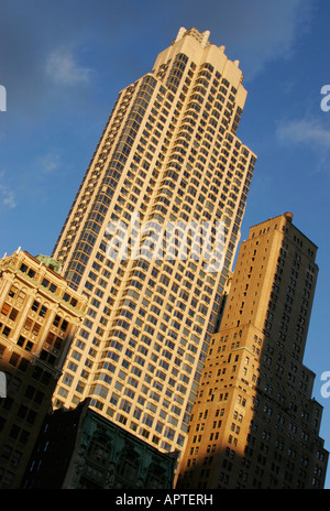 Manhattan ufficio edificio che si affaccia su Ground Zero a New York Foto Stock