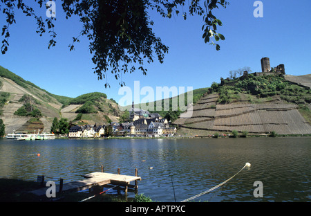 Moselle castello di Cochem Mosel Foto Stock