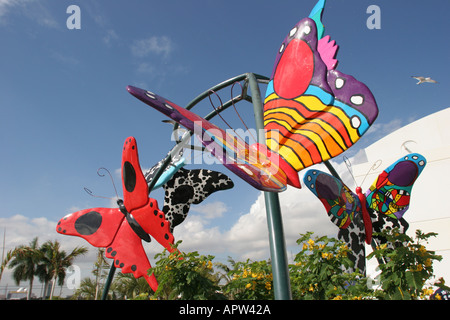 Miami Florida,Children's Museum,storia,mostra collezione,mostra vendita istruzione,imparare,informazioni,attività di apprendimento,famiglie par Foto Stock