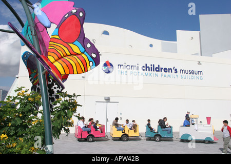 Miami Florida,Children's Museum,storia,mostra collezione,mostra vendita istruzione,imparare,informazioni,attività di apprendimento,famiglie par Foto Stock