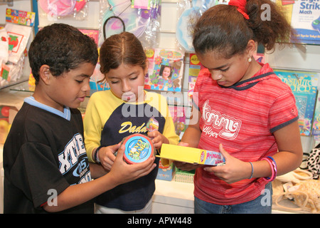 Miami Florida,Children's Museum,storia,mostra collezione,promuovere,mostra vendita istruzione,imparare,informazioni,attività di apprendimento,famiglia fami Foto Stock