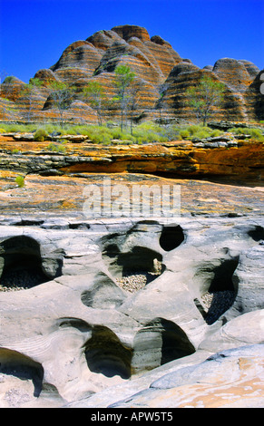 Pasticciare Bungles e Riverbed nel nord del Western Australia, Australia Foto Stock