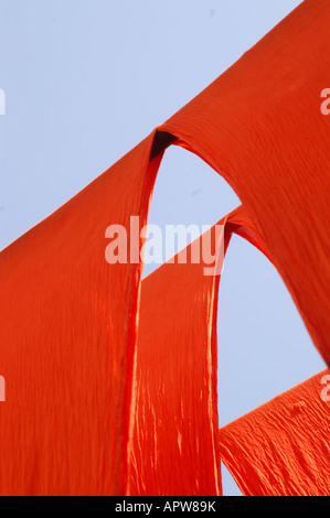 Dipinto di rosso gli archi, Marrakech, Marocco Foto Stock