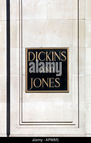 'Dickins e Jones' shop su Regent Street, Londra, Regno Unito Foto Stock