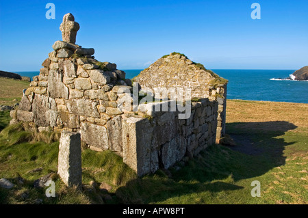 St.helens oratorio vicino a "Cape Cornwall' vicino a st.just in Cornovaglia,Inghilterra Foto Stock