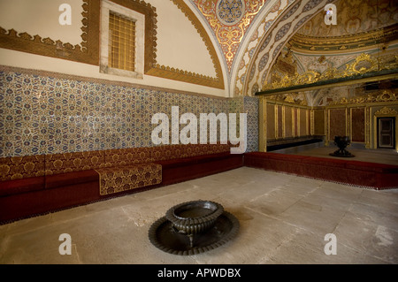 Il Consiglio Imperiale Sala nel palazzo di Topkapi Palace Museum Istanbul Turchia Foto Stock